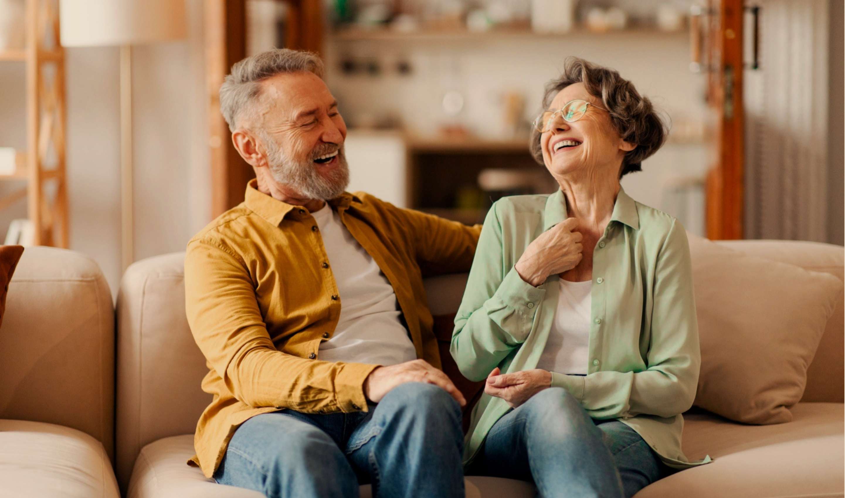 An older couple enjoying time together